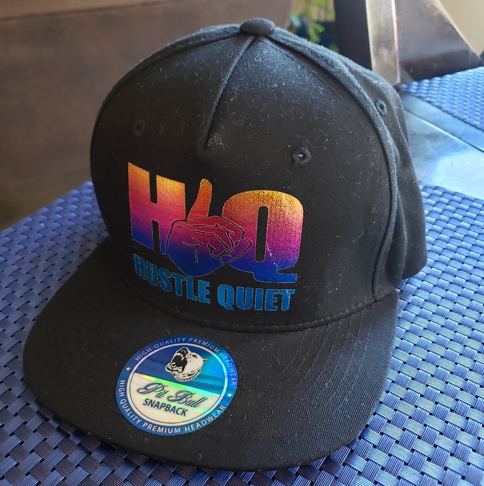 "Hustle Quiet" Snap Back Cap